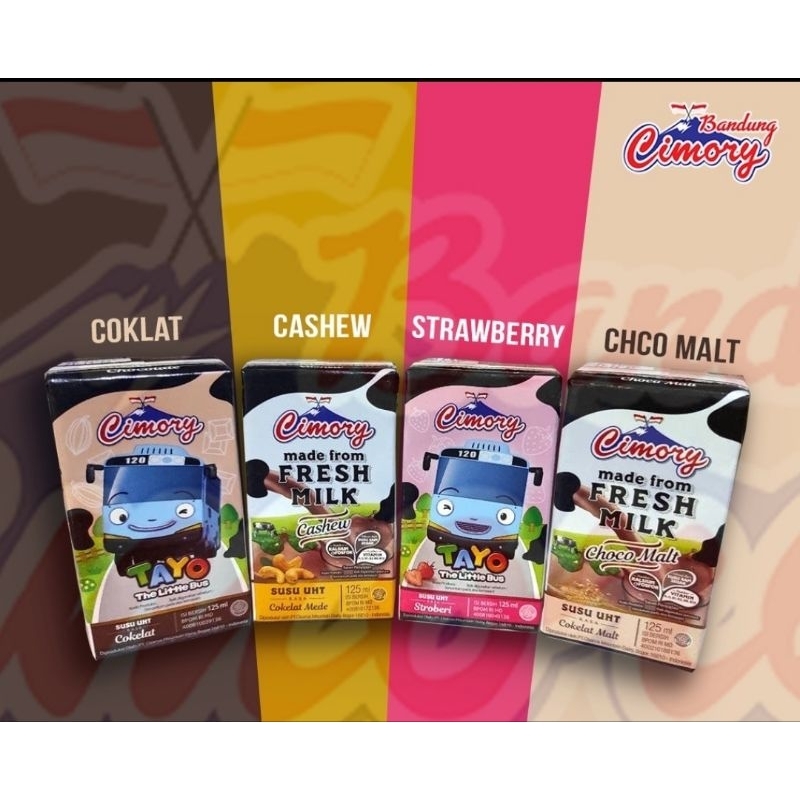CIMORY Tayo UHT Fresh Milk 125ml (1 dus isi 40 pc)
