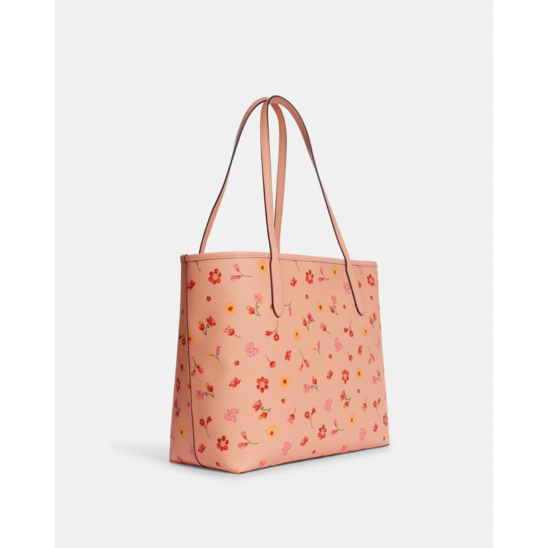 Coach City Tote With Mystical Floral Print (C 8743)