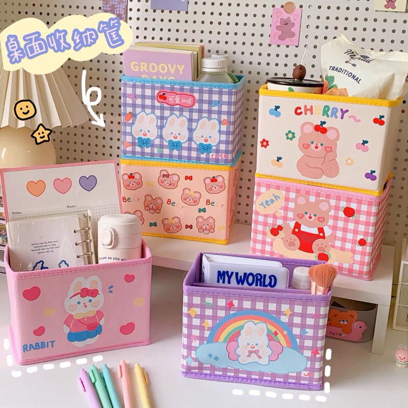 READY STOCK BISA COD - MINI ORGANIZER TEMPAT PENYIMPANAN PORTABEL LIPAT PLASTIK AESTHETIC VIRAL MURAH GAYA REMAJA CEWEK KOREA ANAK PEREMPUAN KAWAII LUCU IMPOR STORAGE KONTAINER JURNAL RAK KOTAK TAS PRAKTIS BESAR KECIL WARNA KERANJANG BARANG ALAT TULIS