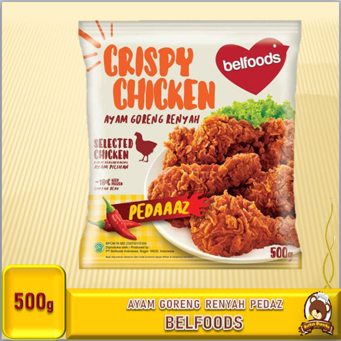 

Belfoods Ayam Goreng crispy chicken Pedas 500Grm Belfoods Makanan Beku Distributor Frozen Food Bogor