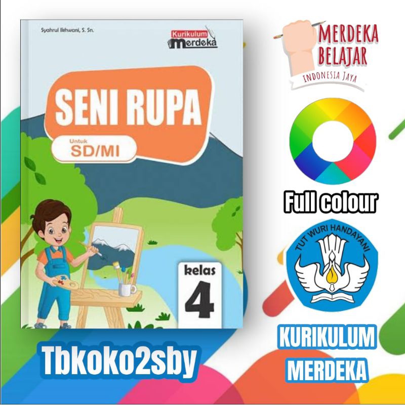 BUKU SENI RUPA SD KELAS 4 KURIKULUM MERDEKA SEKOLAH PENGGERAK WKJ 2023