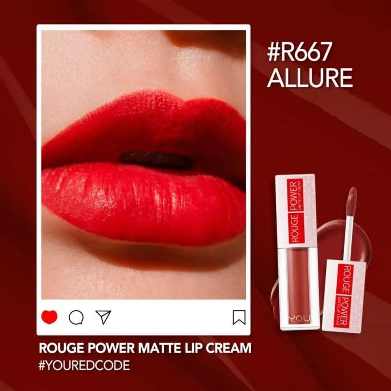 Y.O.U Rouge Power Matte Lip Cream | Lipcream