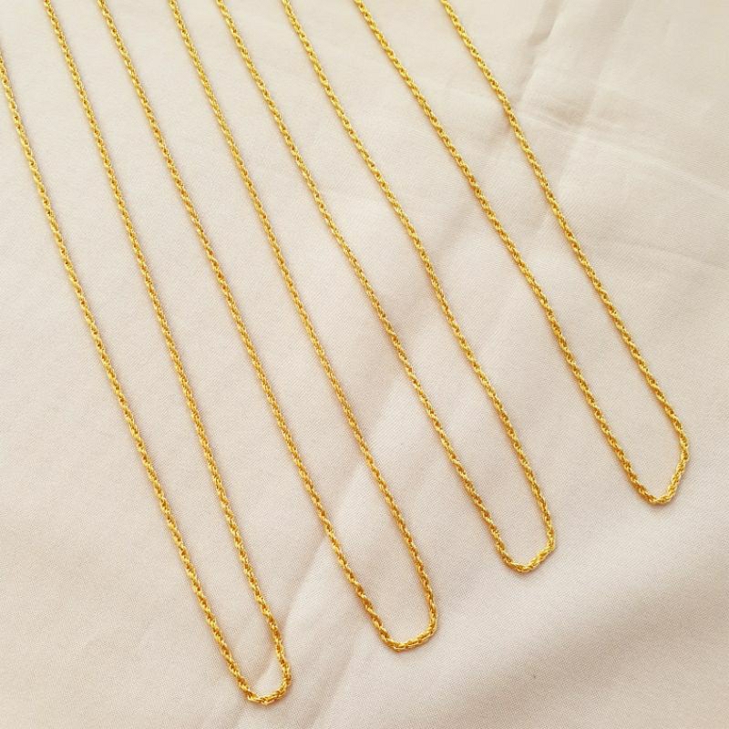 Kalung tambang dewasa emas asli kadar 420