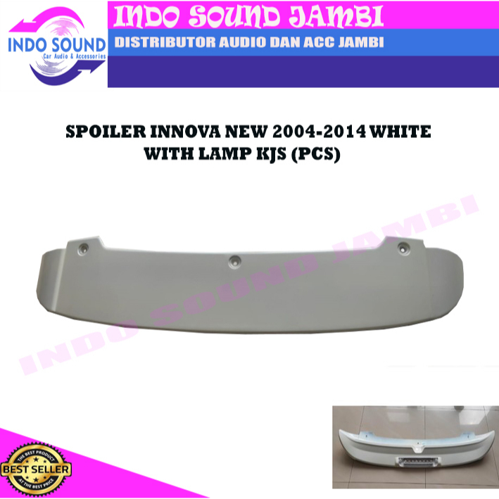 SPOILER INNOVA NEW 2004-2014 WHITE WITH LAMP KJS (PCS)