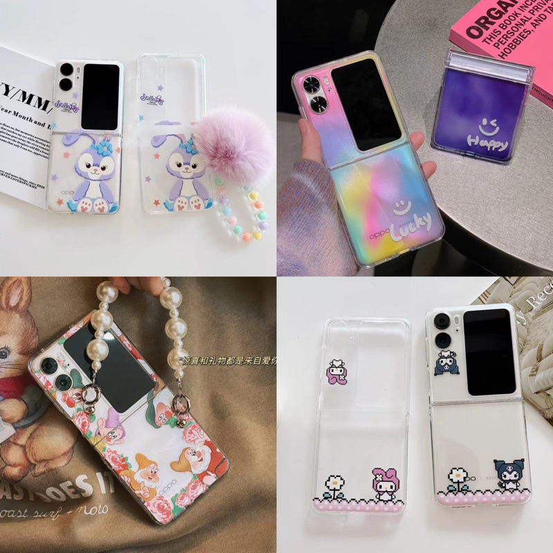 KOREAN CASE MOTIF OPPO FIND N2 FLIP FINDN2 CASING LIPAT PC HARDCASE FULL COVER