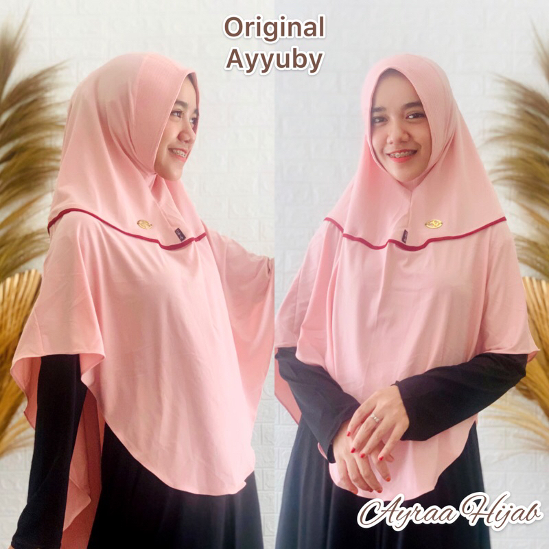 Ayraa Hijab❣️ Jilbab Khimar Instan Ayyuby Lis Jersey Barbara Jumbo XXL