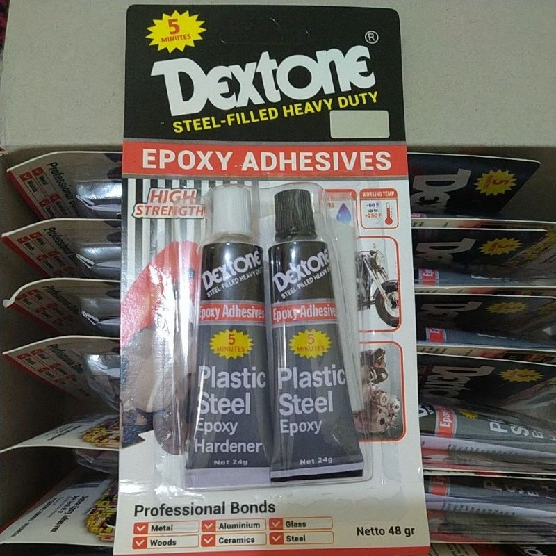 

Lem dextone 5 menit BESAR 48 gr || lem dextone epoxy besar 48 GR || lem besi 5 menit 48 gr