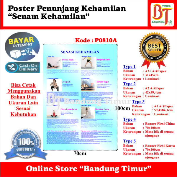 POSTER PENUNJANG KEHAMILAN - SENAM KEHAMILAN