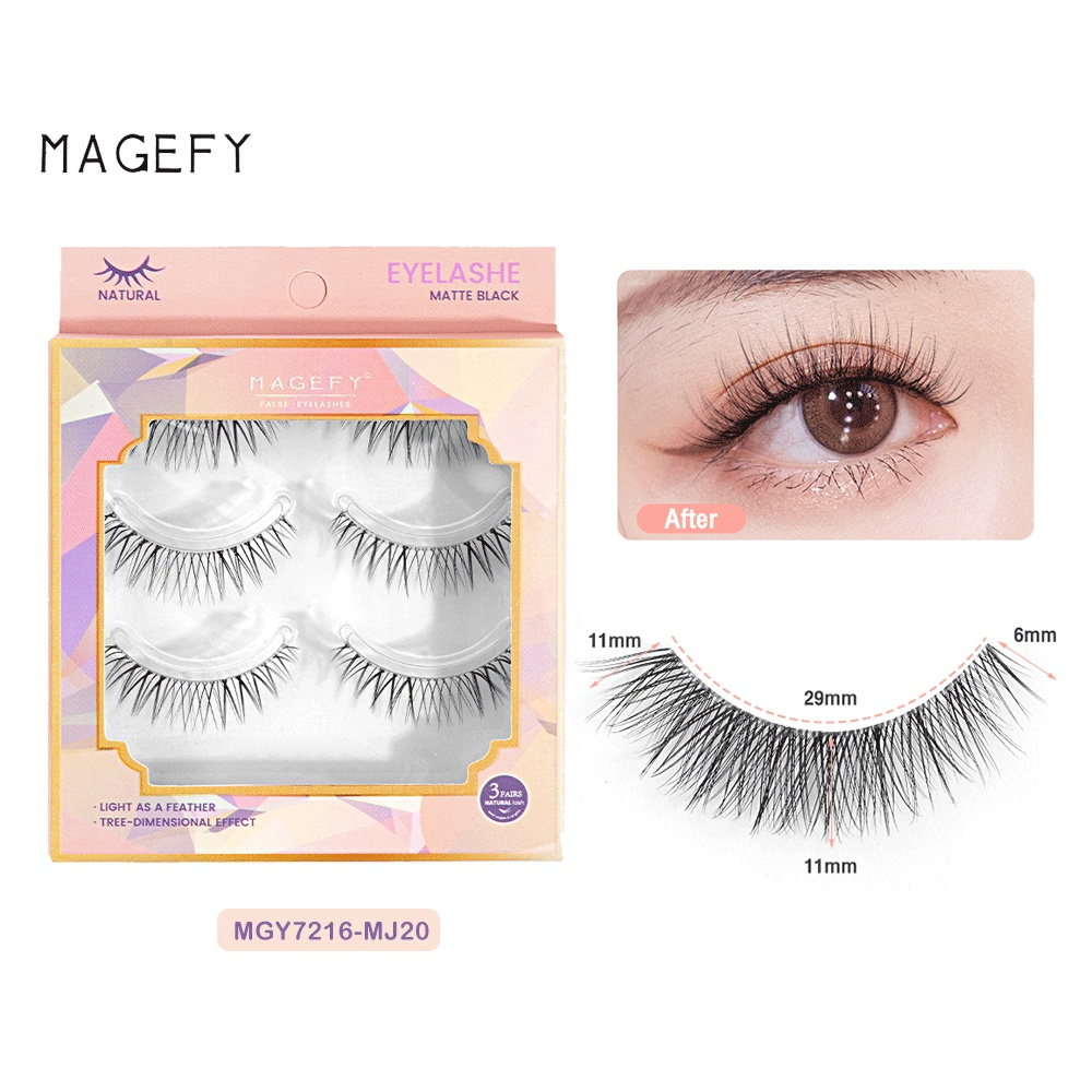 CSP095 – Magefy Bulu Mata Palsu Fake Eyelashes 3 pairs pasang