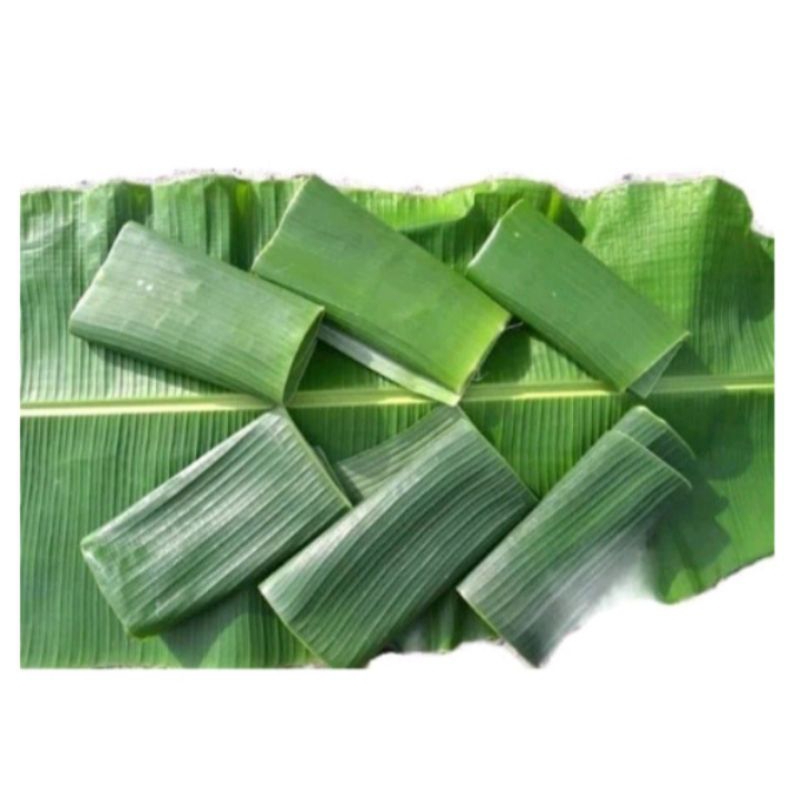 

Daun pisang segar dan lebar