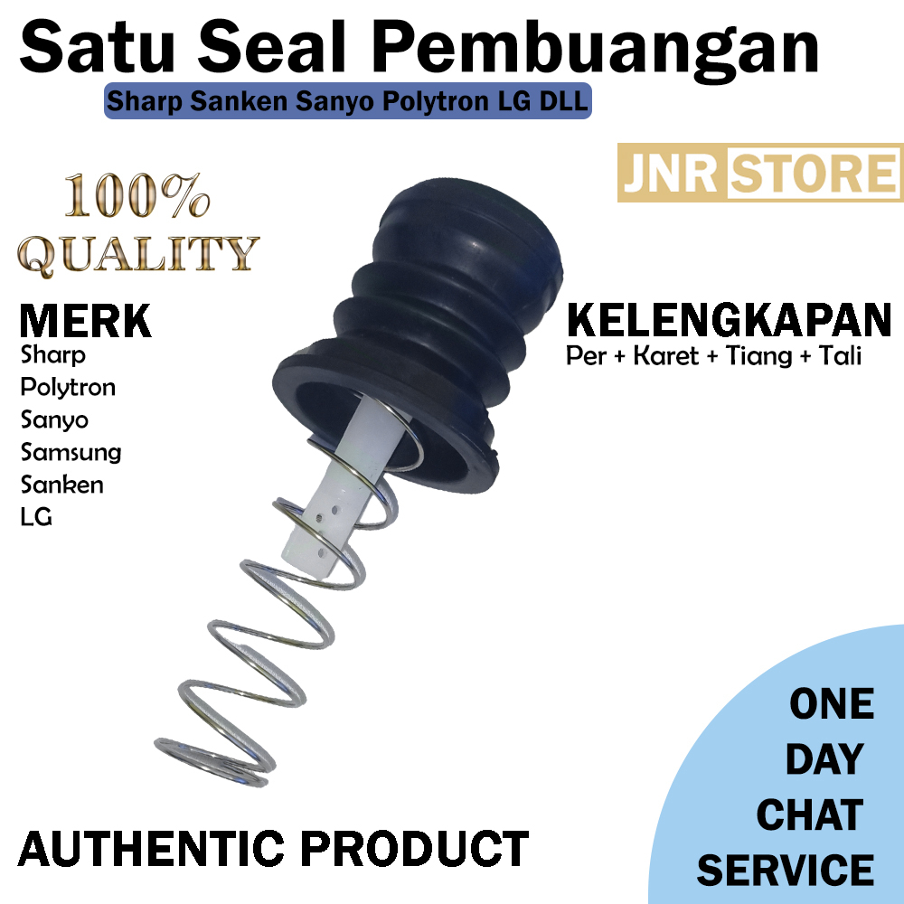 Seal Pembuangan Mesin Cuci  Sanken,Sharp dan lainnya(KARET + TIANG + PER + TALI)UKURAN MOHON LIHAT DESKRIPSI