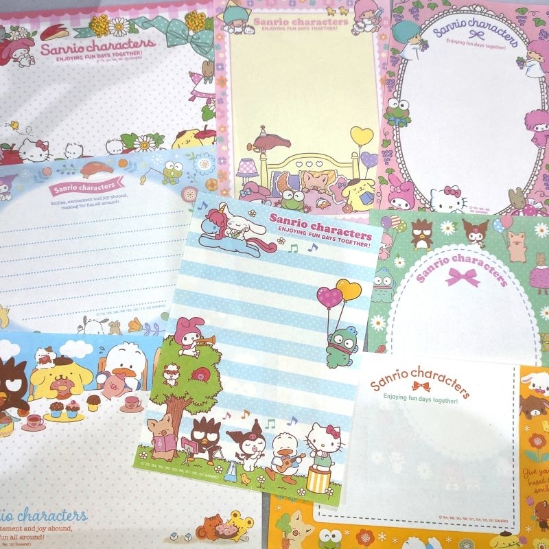 

MIX MEMO NOTES PACK sanrio + more 15PCS for journaling, scrapbook | sanrio memo pad
