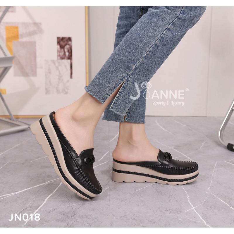 [ORIGINAL] JOANNE Slop Wedges Shoes Sepatu Wanita #JN018