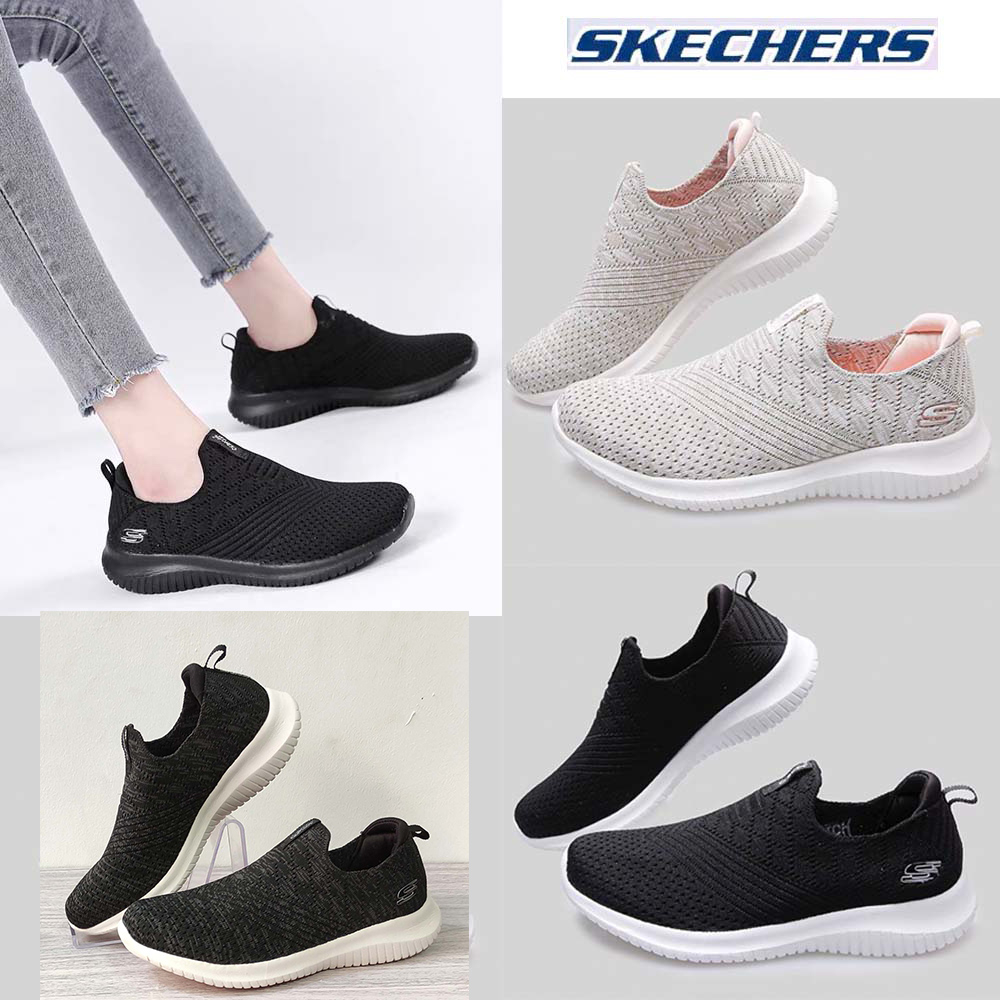 Sepatu SKECHERS sneakers wanita tanpa shoes wanita slip sepatu kasual lari