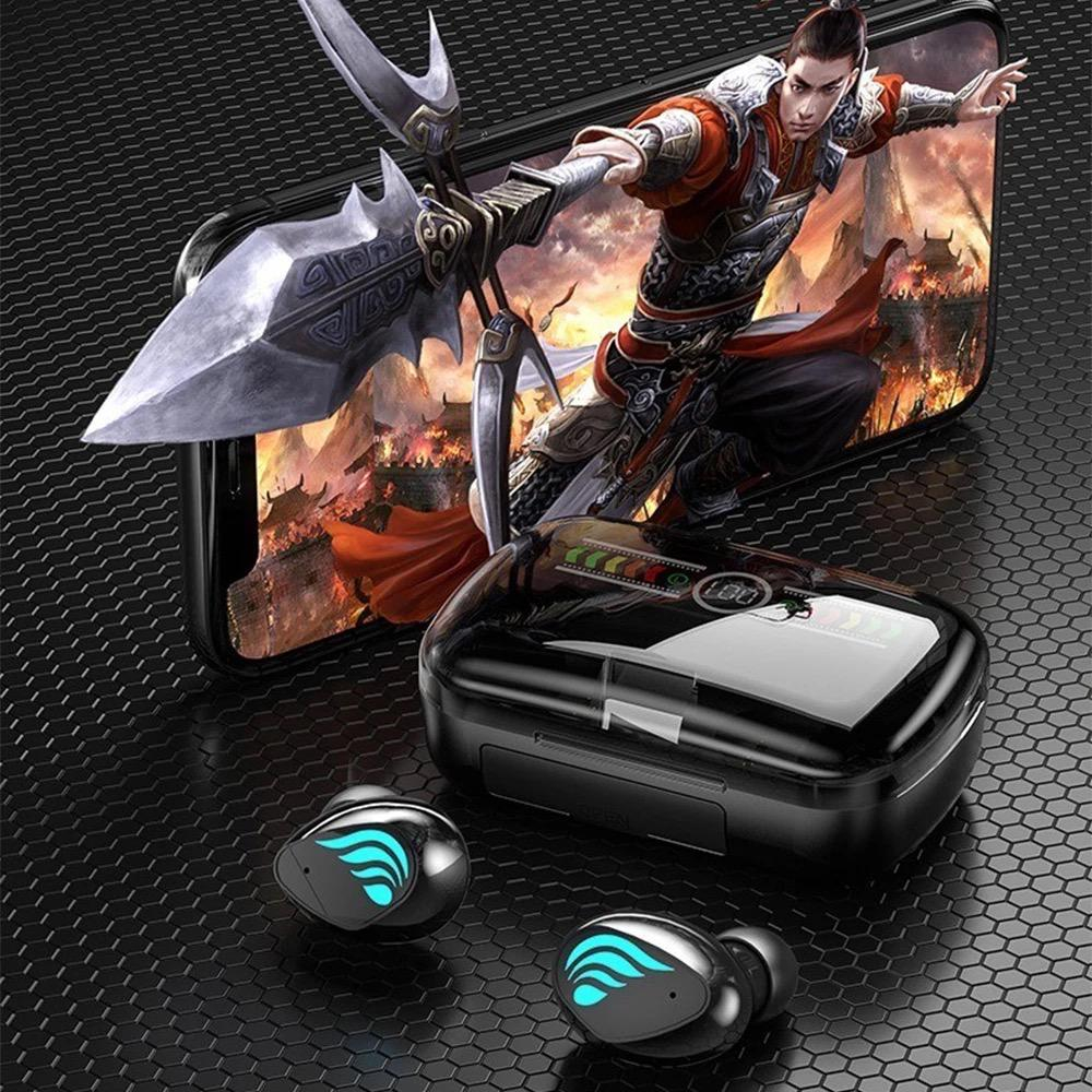 (NC) M27 Wireless Earphones Bluetooth V5.3 TWS Wireless Headphones LED Display With Power Bank Headset With Microphone