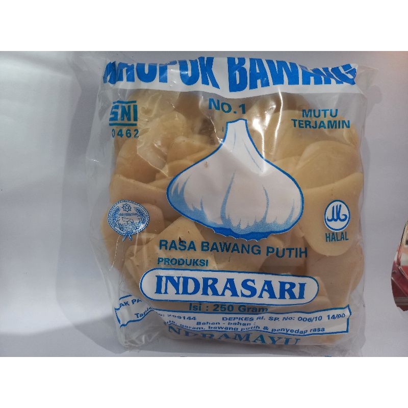 

KRUPUK BAWANG KHAS INDRAMAYU CAP INDRASARI