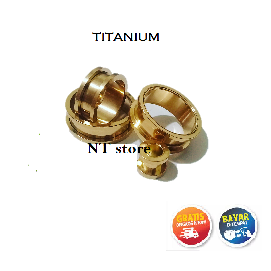 PIERCING PLUG TELINGA TITANIUM/Persing telinga/piercing plug/expander telinga/anting persing