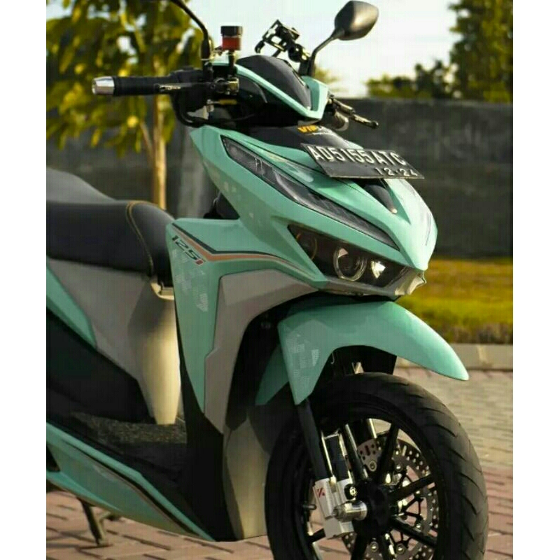 cat motor/mobil warna hijau pastel