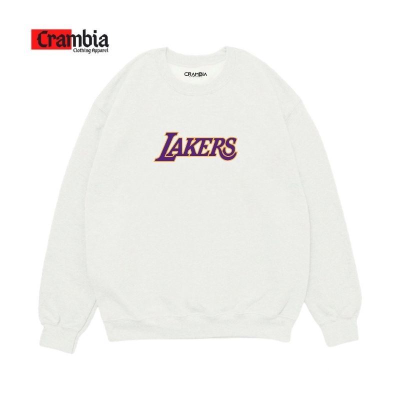 LAKERS SWEATER CREWNECK PRIA WANITA CN SWEATSHIRT