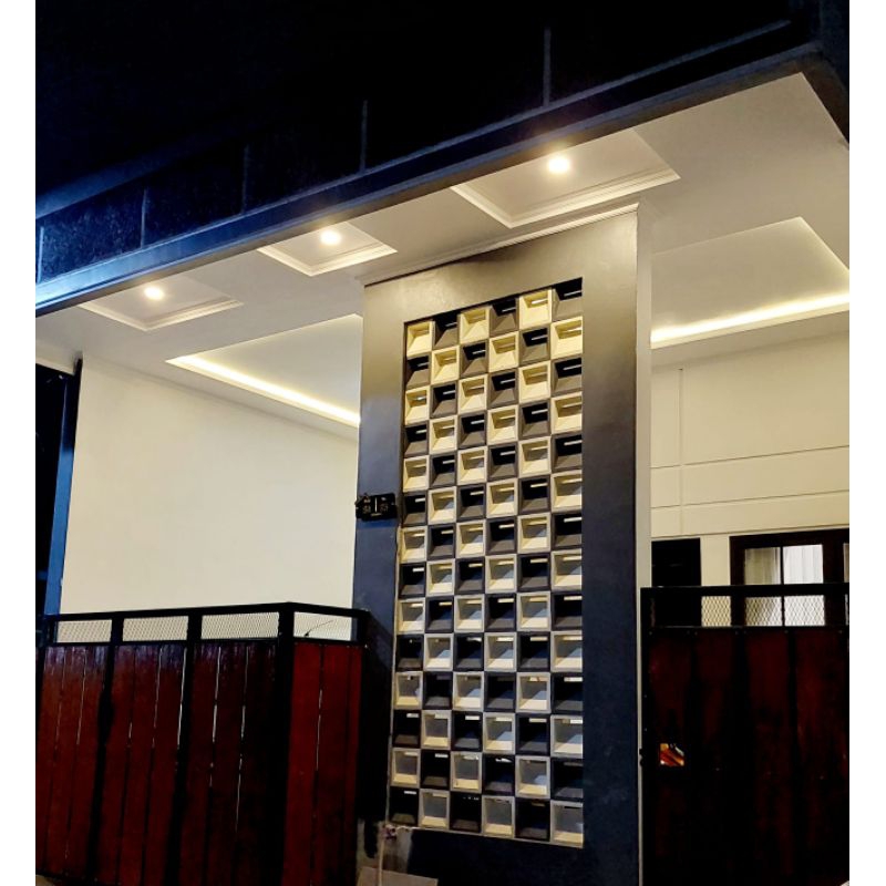 roster beton minimalis dua sisi, loster beton minimalis roster, roster nako