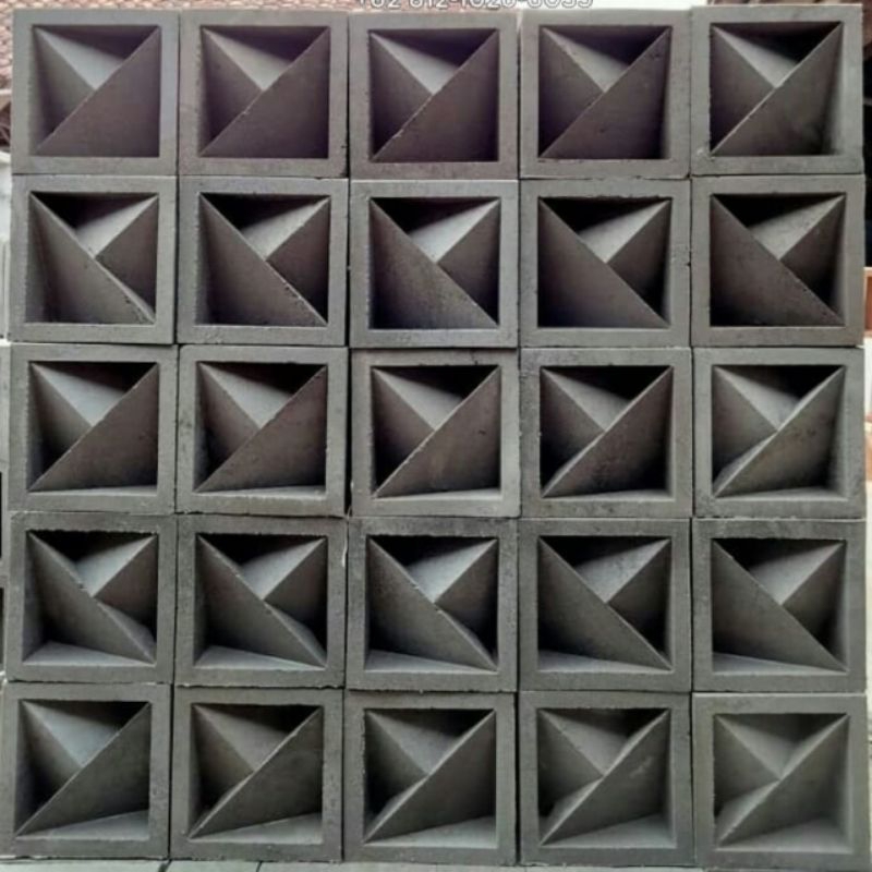 roster beton minimalis, loster beton minimalis, loster 3d, lubang angin, ventilasi udara