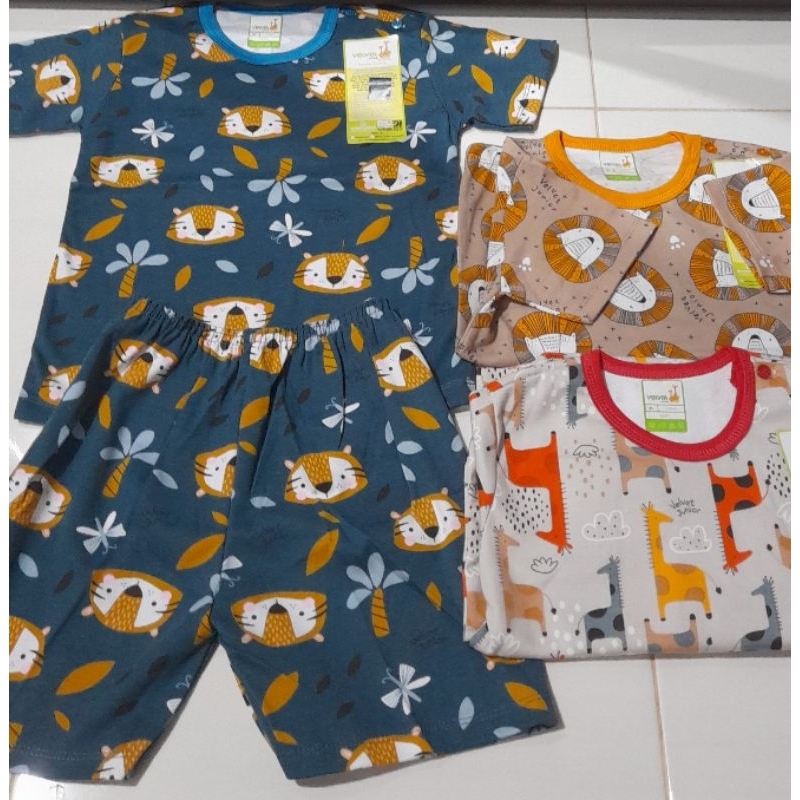 Setelan anak Velvet jonior Motif New