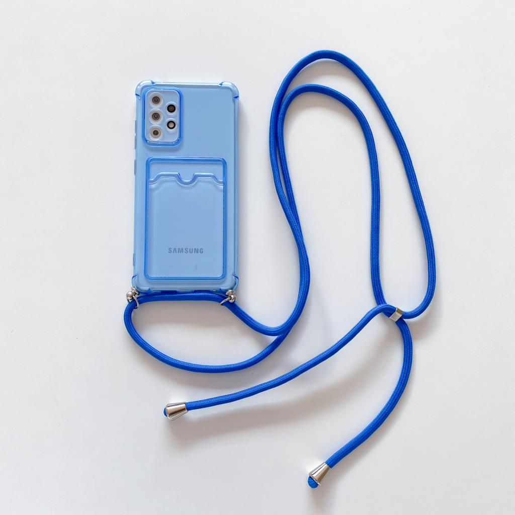 Pocket Wallet Money Lanyard Case Samsung A54 A14 A33 A53 A73 S21 S20 FE A32 A23 A13 Case Nackle Lany