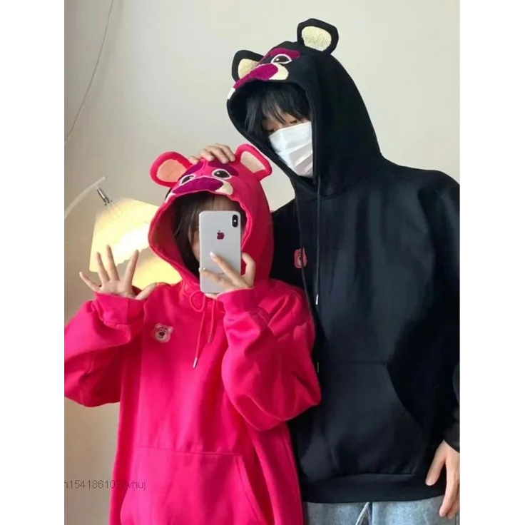 Sweater Hoodie Disney Lotso Cute High Quality Premium Size M L XL / Atasan Wanita 2023 Switer Hoodie Unisex Viral Sweter Hoodie Pria Wanita Korea Style Import Sweatshirt Wanita