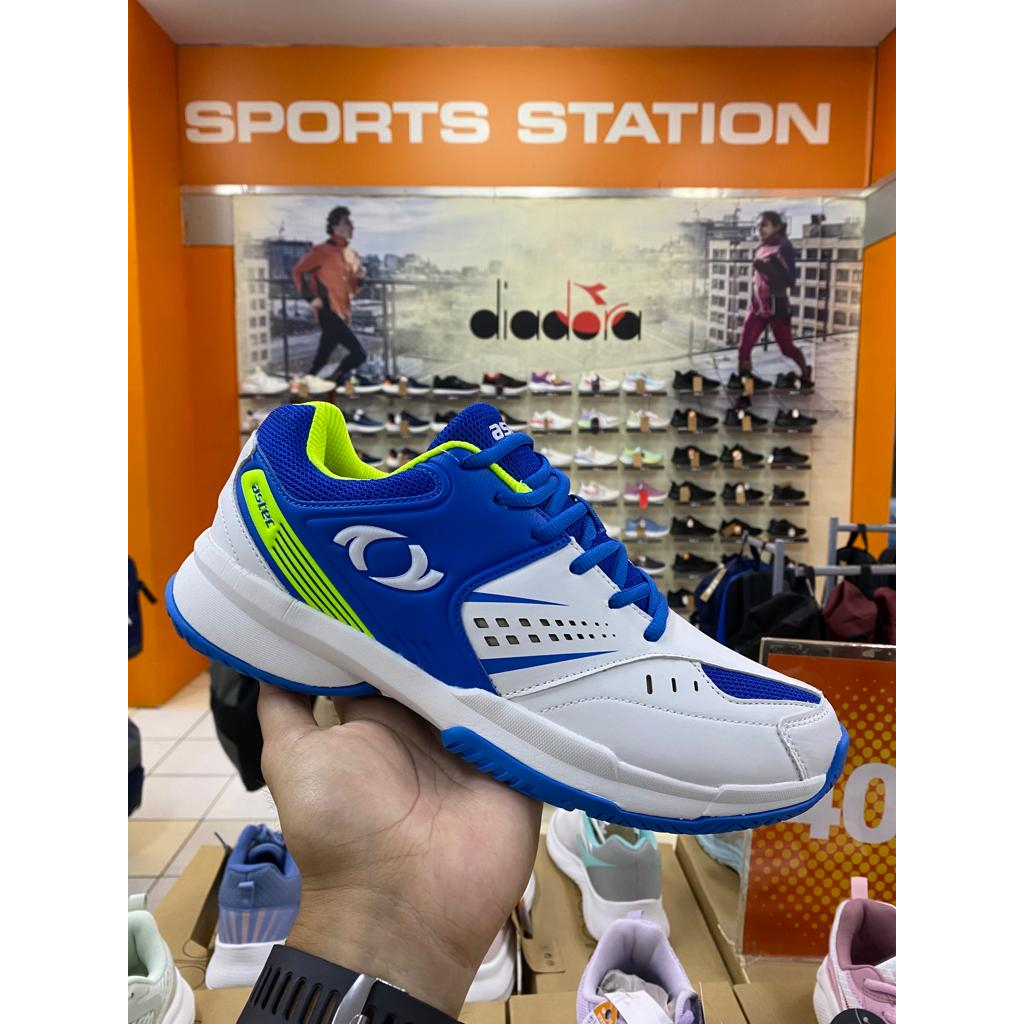 Astec Geo Badminton White Blue Men's Shoes Original