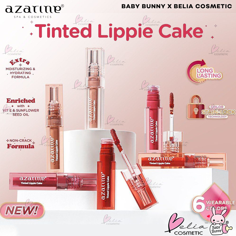 ❤ BELIA ❤ [AZARINE x Red Velvet] Tinted Lippie Cake All Series (6 Shades) 2.9ml | Stain | Moisturizing | Non-crack Formula|  Longlasting | BABY BUNNY