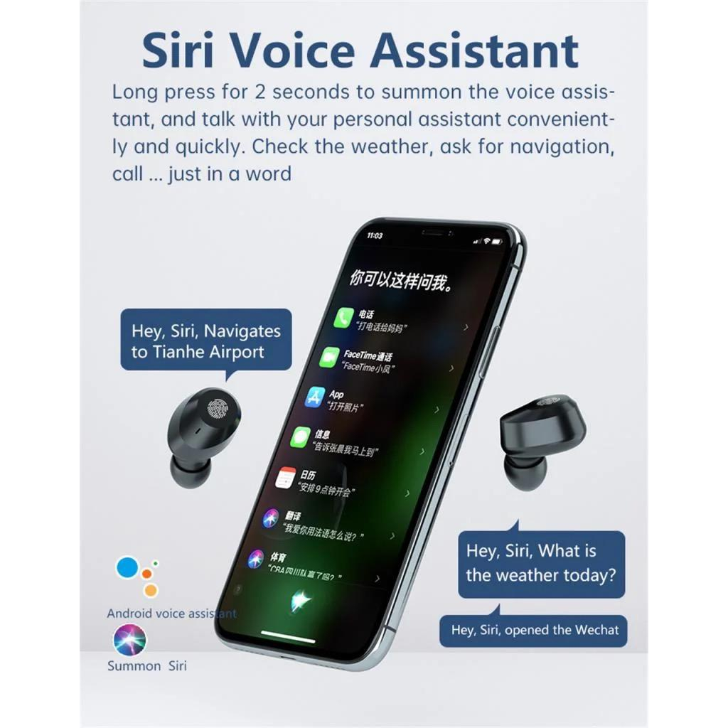 M5 TWS Earphone In-Ear Gaming Olahraga Musik BT 5.2 Nirkabel Stereo 9D Earbud Headset Latensi Rendah untuk Iphone untuk Samsung