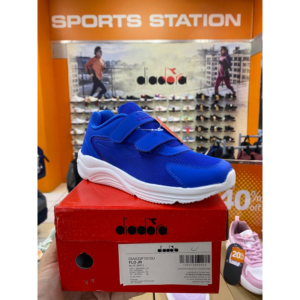 Diadora Flo Blue Jr Kid's Shoes Original