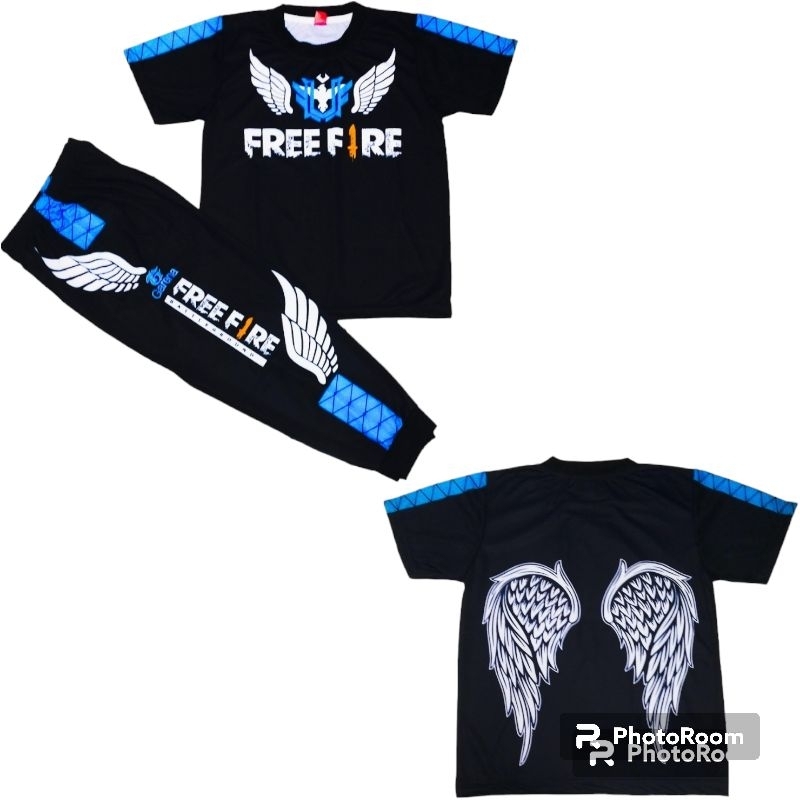 SETELAN CELANA ANGGEL FREE FIRE, SETELAN CELANA BNL FREE FIRE, SETELAN CELANA BAJU  GAMING