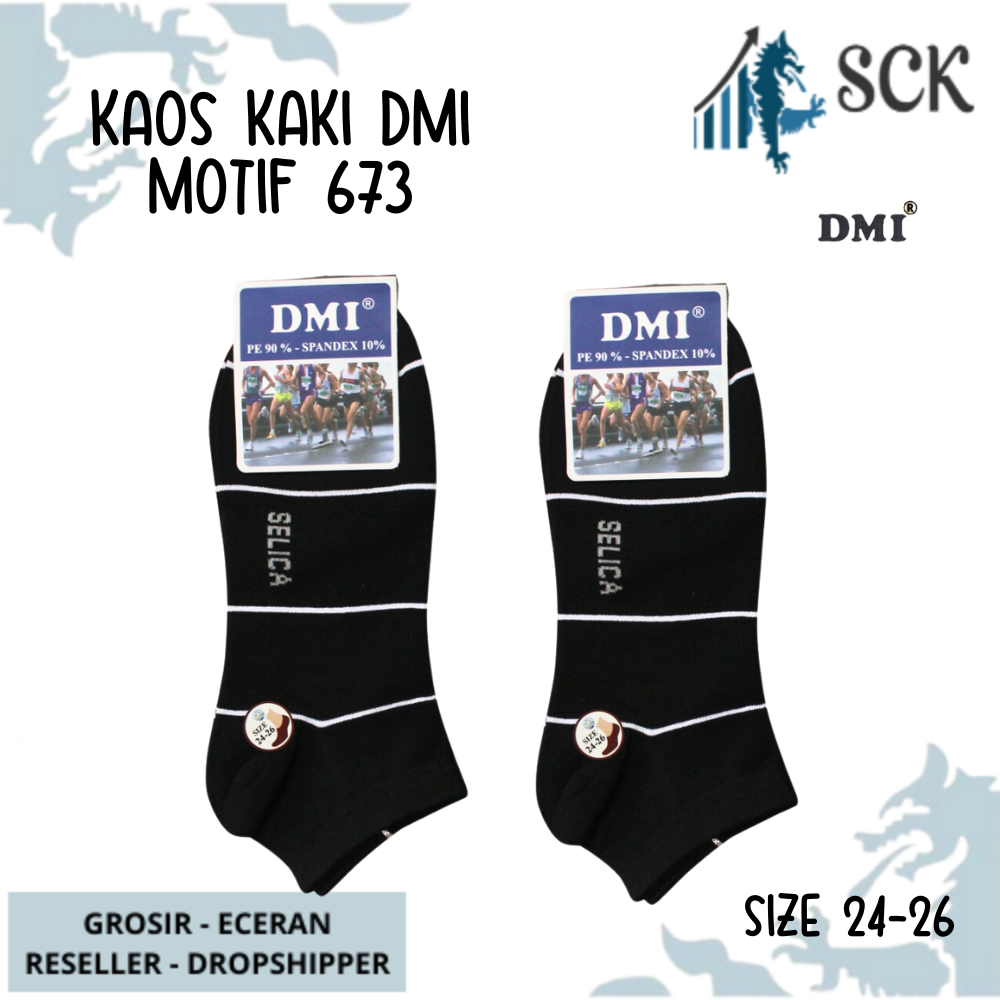 Kaos Kaki Tumit DMI 673 Polos Halus / Kebutuhan Wanita / Invisible Socks Bawah Mata Kaki