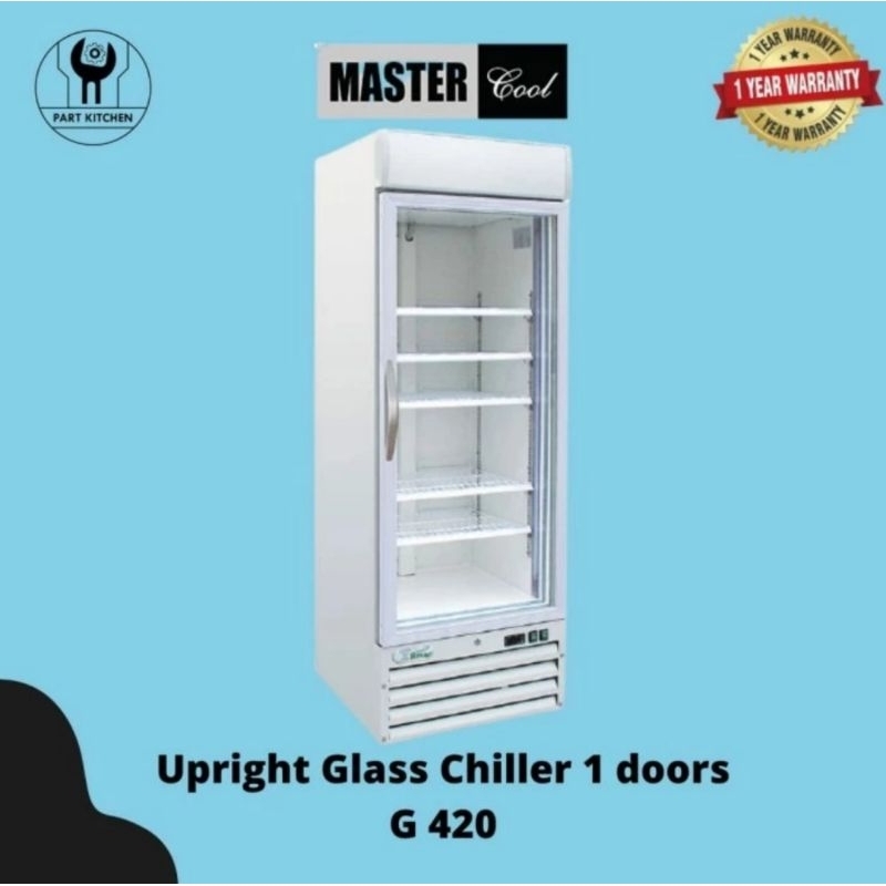 Upright Chiller Glass 1 Doors G 420 Mastercool