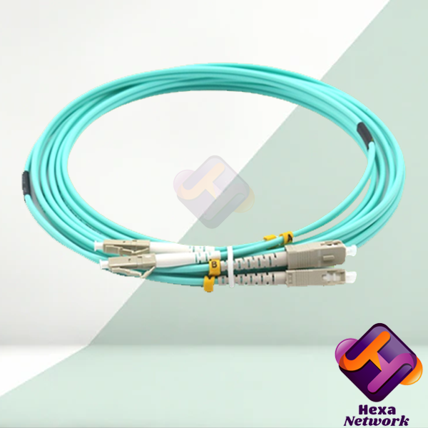 OM3 LC-SC Duplex Fiber Optic Patchcord/OM3 FO Patch Cord 5-15 M