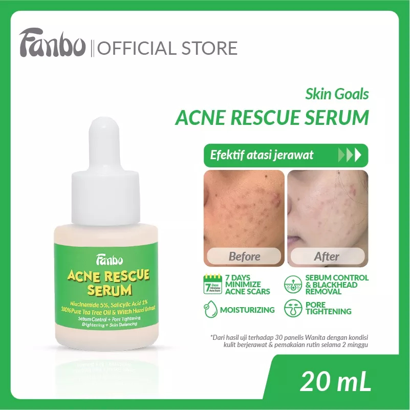 ❤ MEMEY ❤ FANBO Skin Goals Acne Rescue Club | Serum 20ml