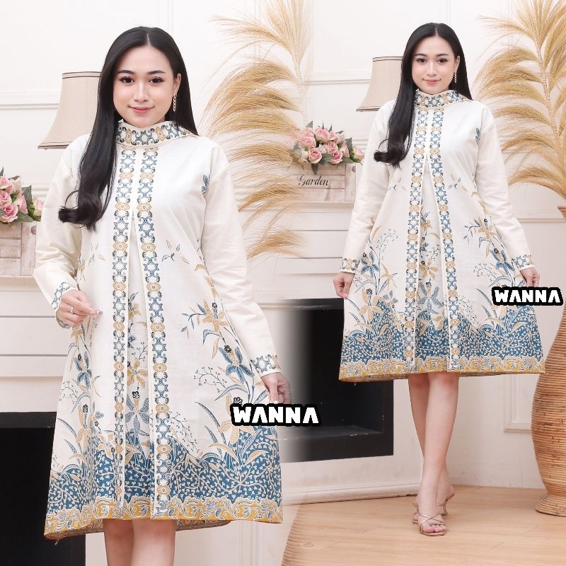 TUNIK BATIK MODERN CANTIK KEKINIAN BAJU WANITA TERLARIS TERBARU