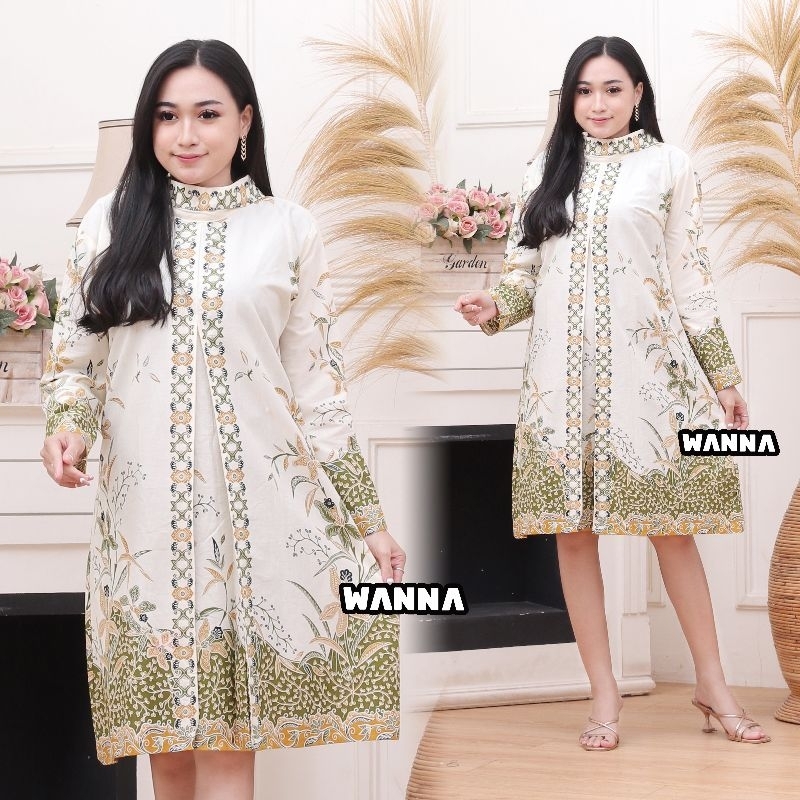 TUNIK BATIK MODERN CANTIK KEKINIAN BAJU WANITA TERLARIS TERBARU