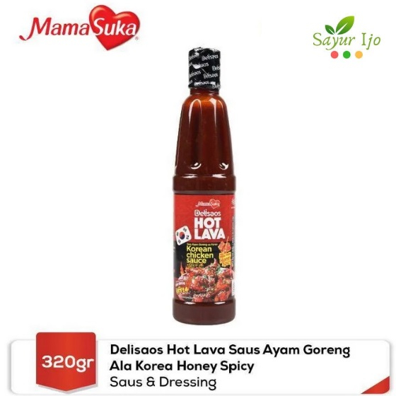 

Mamasuka Delisaos Hot Lava Honey Spicy 320 Gram / Botol Saus Ayam Goreng Bawang Pedas Bumbu Masakan Sauce Instant