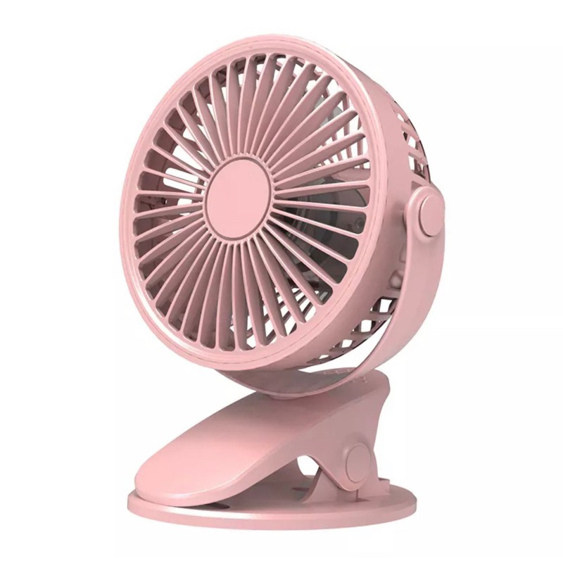 Kipas Angin Jepit Mini Fan Portable Meja / Tangan / Clip Gantung 360 ° Rotasi