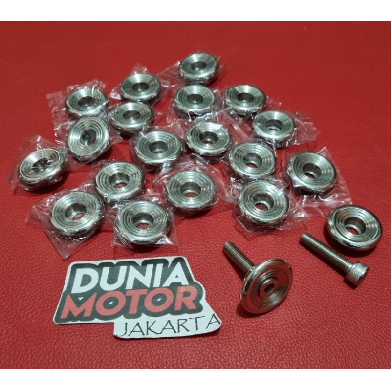 Koin knalpot mio smile fino stainless coin knalpot baut knalpot bawah mio fino soul baut pegangan kn