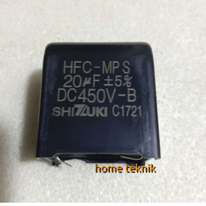 Capasitor 20uf DC HFC MPS shiZuki original baru