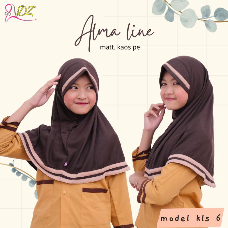 jilbab anak sekolah jilbab pramuka alma line