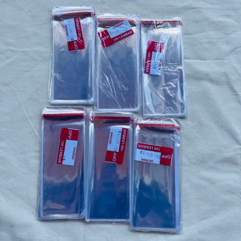 

100pcs PLASTIK BUCKET UANG/PLASTIK OPP 7x15cm