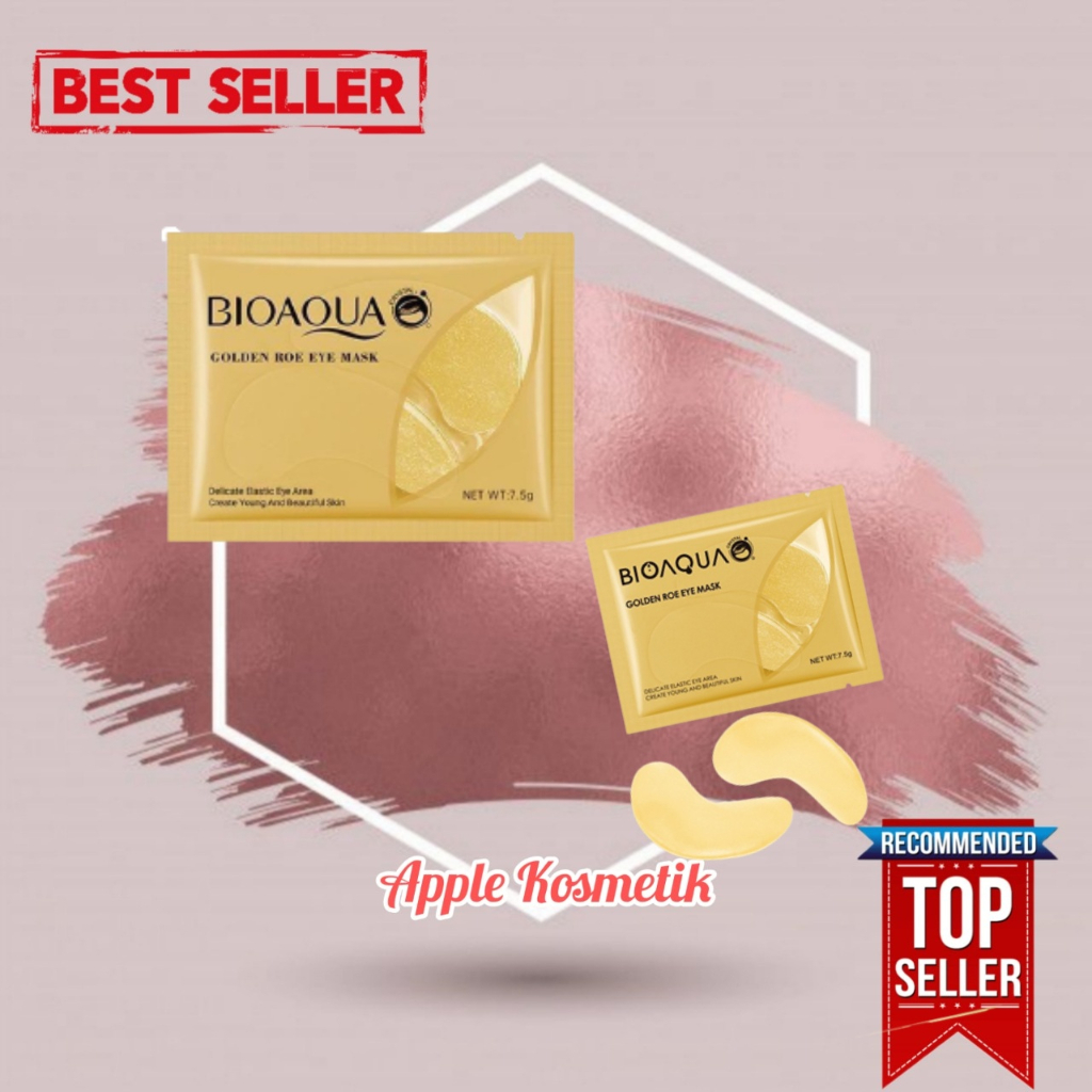 BIOAQUA Moisturizing Eye Mask Gold 7.5 Gr Masker Mata - Apple_Kosmetik