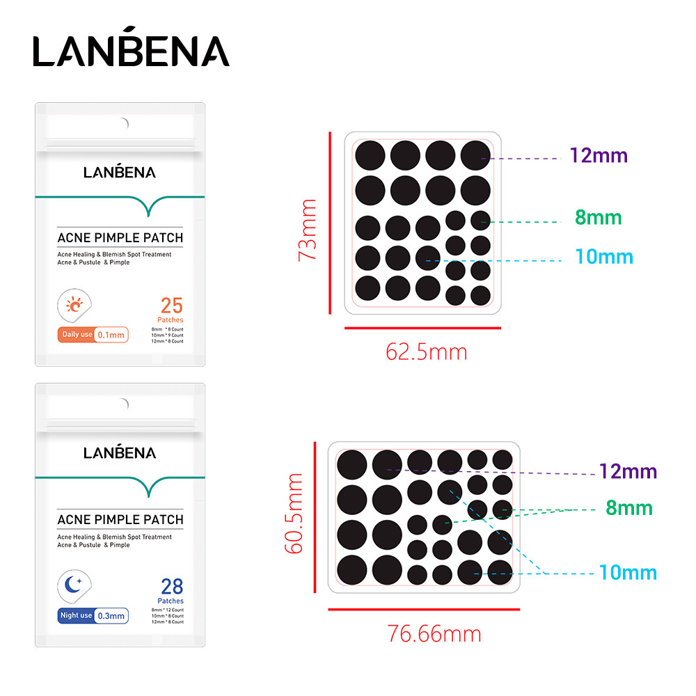 Lanbena Acne Pimple Patch Obat Jerawat Masker Jerawat Penghilang Jerawat Stickers Invisble Stiker Perawatan Jerawat Oil Control