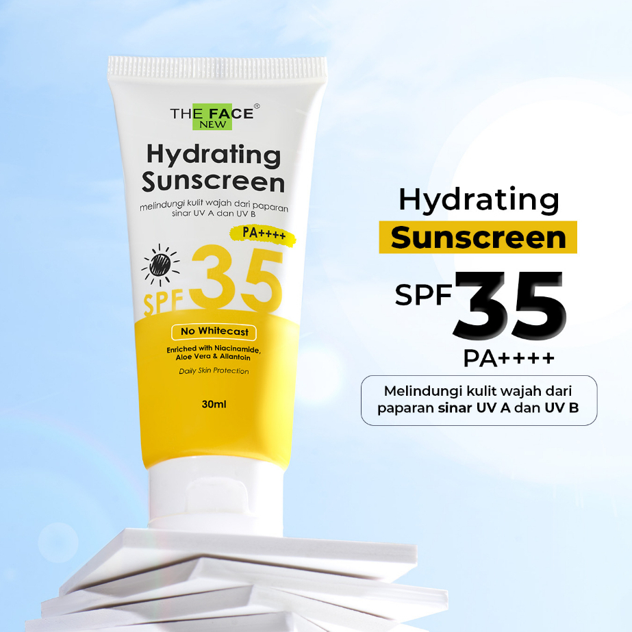 ⭐BAGUS⭐ [BPOM] THE FACE Hydrating Sunscreen UV Defender 30ml-SPF35/PA++++ | Tabir Surya UVA UVB