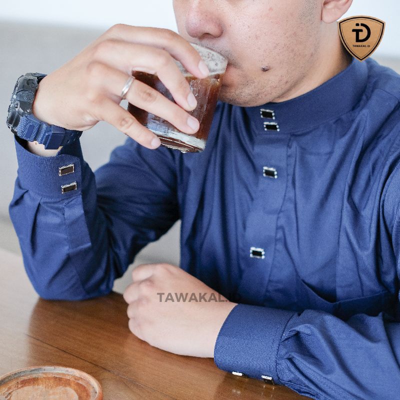 Jubah eksklusif TAWAKAL ID manset kurtah haromain TAWAKALID