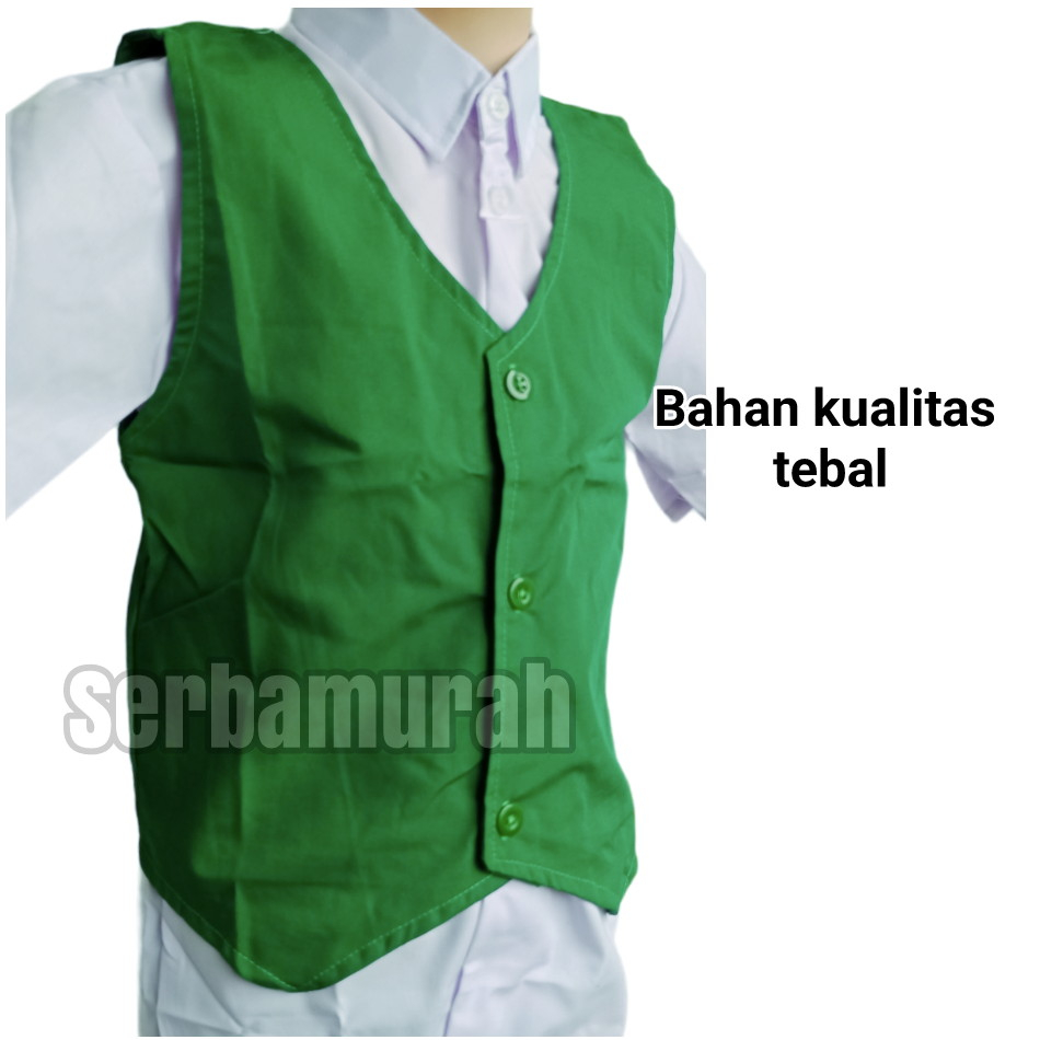 Baju Rompi sekolah rompi hijau sekolah MI